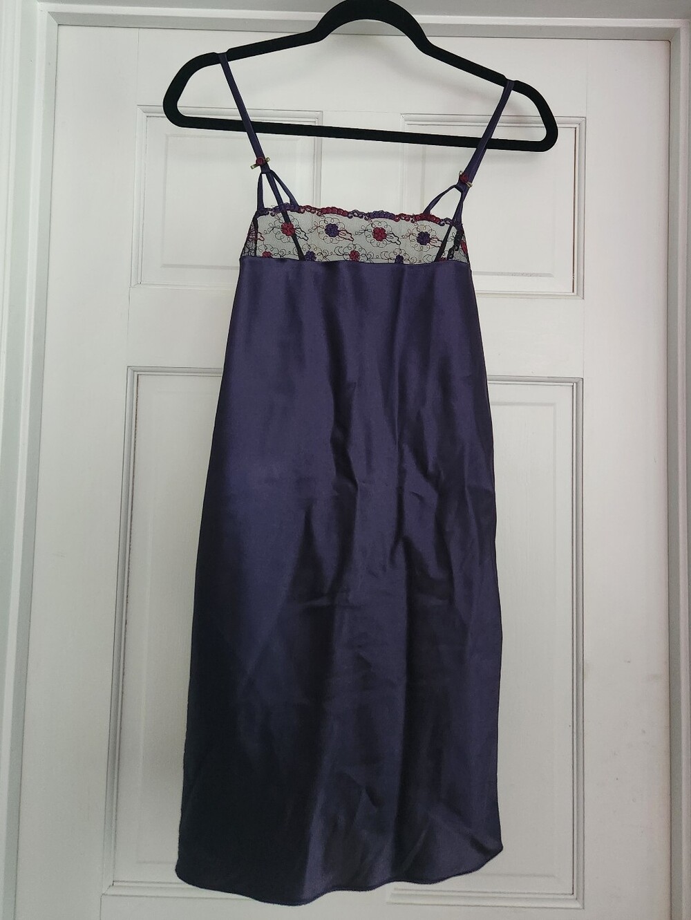 Deep Purple Chemise With Red And Purple Floral